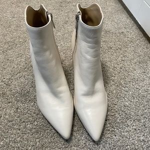 Marc Fisher White Bootie